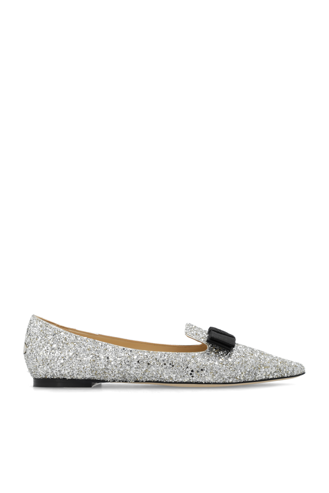 Jimmy choo clearance silver flats